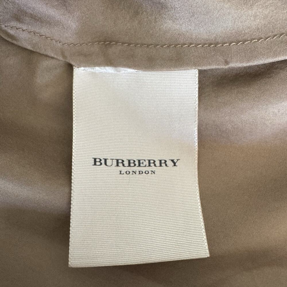 Burberry Ladies Size US 4 Silk Pleated Skirt Brown Orange Floral Printed - Picture 9 of 11
